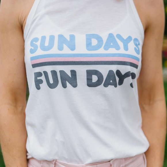 PJ Salvage NWT - Sundays Fun Days Tank - Picture 3 of 3